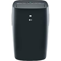 LG 8,000 BTU (DOE) Smart Portable Air Conditioner, Cools 350 Sq.Ft. (10' x 35' Room Size), Smartphone & Voice Control Works ThinQ, Amazon Alexa and Hey Google, 115V, Black