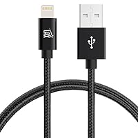LAX iPhone Charger Lightning Cable - MFi Certified Durable Braided Apple Lightning USB Cord for iPhone 11/11 Pro Max/XS Max/X/iPad, iPod & More