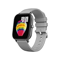 IP67 Waterproof P8 Smart Watch Wristband Men's Female Sports Clock Heart Rate Sleep Monitor Smart Watch Tracker,Benrenshangmao (Color : Grayrubber)