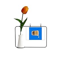 Graffiti Pearl Chocolate Milk Tea Tulip Artificial Flower Vase Decoration Card