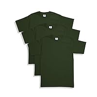 Yazbek Men's Heavy Weight (5.9-Ounce) Crew Neck Short Sleeve T-Shirt - 3-Pack