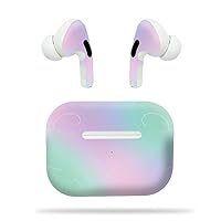 MightySkins Compatible with Apple Airpods Pro - Cotton Candy | Protective, Durable, and Unique Vinyl Decal Wrap Cover | Easy to Apply, Remove, and Change Styles | Made in The USA