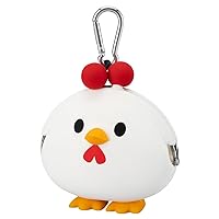 Coq Sportif QQCXJX72 Accessory Holder, Silicone Pouch, Storage for Small Items, Chicken, Chicks, Cute, Golf