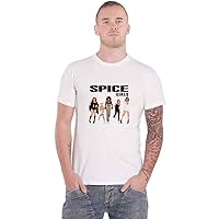 Spice Girls Men's Photo Poses Slim Fit T-Shirt White