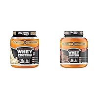 Bundle of Body Fortress Super Advanced Whey Protein Powder, Immune Support, Vitamins C & D Plus Zinc, Chocolate (3.9 lbs) and Vanilla (1.74 lbs)