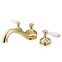 KS3332PL Heritage Roman Tub Faucet, 8-Inch Adjustable Center, Polished Brass