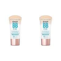 Maybelline Dream Pure Skin Clearing BB Cream, 8-in-1 Skin Perfecting Beauty Balm With 2% Salicylic Acid, Sheer Tint Coverage, Oil-Free, Medium, 1 Count (Pack of 2)