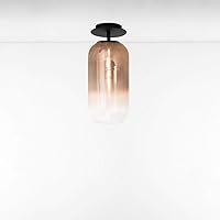 Artemide Gople Classic Ceiling Light for Home Office - Small, Black/Copper