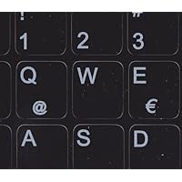 Spanish Latin American Replacement Keyboard Sticker for Computer Laptop PC Desktop Non Transparent Black