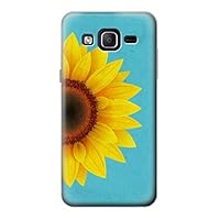 R3039 Vintage Sunflower Blue Case Cover for Samsung Galaxy On5