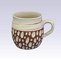 Tokoname Pottery Coffee Mugs - KENJITOEN - Kneading Vermilion - 1Coffee Mug [Standard Ship by SAL: NO Tracking Number & Insurance]