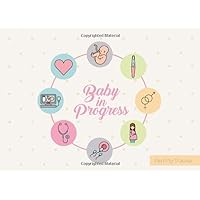 Baby in Progress - Fertility Tracker: Trying To Conceive (TTC) is not easy! Monitor your menstrual cycle and fertile period, BBT chart + PMS tracker ... 120 pages (Women Health log book COLLECTION)