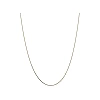 14k .7mm Box Chain Necklace