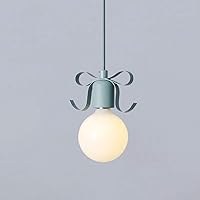 Qiangcui Creativity Butterfly Ceiling Light Vintage Pendant Light Fitting G95 Lamp Holder Suspended Chandelier for Balconies Stairs Corridors and Bedrooms Suitable Restaurant Kitchen Cafe,Gra (Color