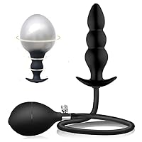 Inflatable Anal Plug Silicone Inflatable Butt Plug,Anal Trainer Kit Safe Medical Grade Waterproof Butt Sex Toy for Man,Women