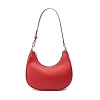 Crescent Shoulder Bags for Women Cute Hobo Tote Handbag Under the Arm Purses Mini Clutch Purse with Zipper Closure