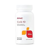 GNC CoQ-10-100mg, 60 Softgels, Supports Heart Health