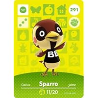 Sparro - Nintendo Animal Crossing Happy Home Designer Amiibo Card - 291
