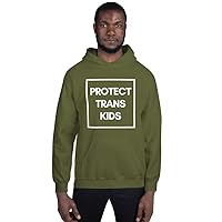 Protect Trans Kids - Unisex Hoodie Military Green