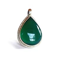 Green Agate Healing Pendant | Boho Jewelry From Nepal