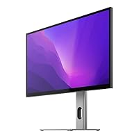ALOGIC Clarity 27” 4K UHD LCD Monitor | USB-C 90W Power Delivery | 16:9 Silver & Black | Adjustable Stand