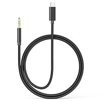 Aux Cord for iPhone 15, [MFi Certified] USB C to 3.5 mm Aux Audio Nylon Braided Cable for iPhone 15/15 Plus/15 Pro/iPhone 15 Pro Max/iPad Pro/Air/Mini to Home Car Stereo Headphone Speaker, Black