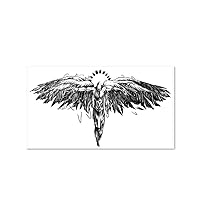 2 Pieces Of Temporary Tattoo Stickers Fallen Angel Back Wings Female And Male Juice Vegetable Ink Waterproof Semi-Permanent And Long-Lasting For 2 Weeks Non-Reflective
