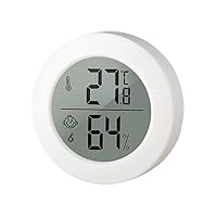 Thermometer， Mini Hygrometer Thermometer Digital Temperature Gauges Accurate LCD Monitors Adhesive for Homes Office & Greenhouse