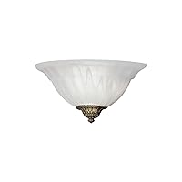 Designers Fountain 6021-AST 1-Light Wall Sconce with Frosted Glass, Bronze , White