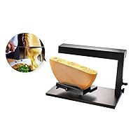 YUEWO Raclette Cheese Melter Commercial Electric Cheese Machine 750W Nacho Cheese Dispenser Half Cheese Wheel Maker Angle Adjustable Rapid Heating