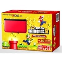 Nintendo 3ds XL Red/black and Super Mario Brothers 2 Game