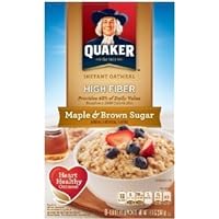 High Fiber Instant Oatmeal - Maple & Brown Sugar (2 pack)
