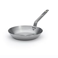 de Buyer MINERAL B Carbon Steel Fry Pan - 10.25” - Ideal for Searing, Sauteing & Reheating - Naturally Nonstick - Made in France