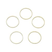 100pcs Adabele Tarnish Resistant Gold Round Circle Beading Hoop Link 12mm Geometric Connector Open Back Bezel Frame Earring Findings for Jewelry Making BF71-1