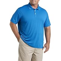 DXL Big + Tall Essentials Men's Big and Tall Solid Golf Polo Shirt