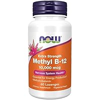 Supplements, Methyl B-12 (Methylcobalamin) 10,000 mcg, Nervous System Health*, 60 Lozenges (Pack of 4)