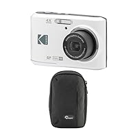 Kodak PIXPRO FZ45 Friendly Zoom Digital Camera (White) Bundle with Camera Case (2 Items)