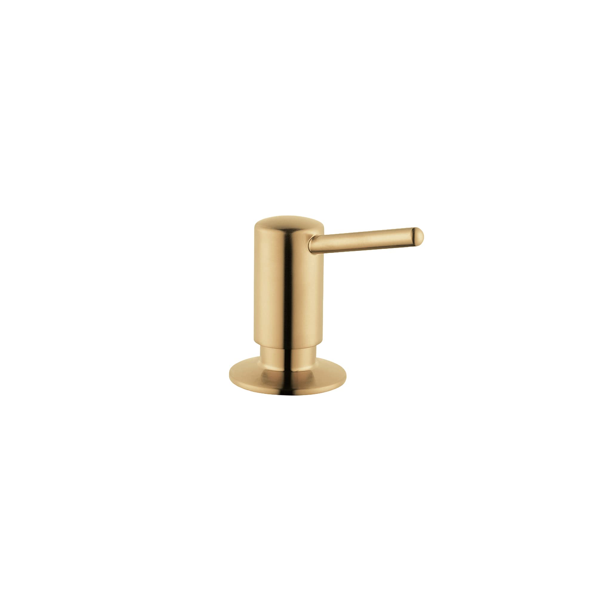 hansgrohe Bath and Kitchen Sink Soap Dispenser, Contemporary Modern in Brushed Gold Optic, 04539250