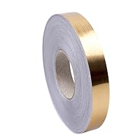 50m Brushed Gold Silver Floor Edging Waterproof Seam Wall Stickers Wall Gap Ceiling Home Decoration Self-Adhesive Tile Tape (Color : Gold, Size : 3cm)