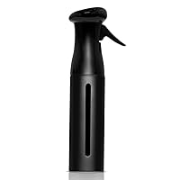 Colortrak Luminous Spray Bottle, 250ml/8.5oz Bottle with Full 360° Distribution, Easy-Use Pump, Quick View Window to Monitor Water Level, Eco-Friendly, Black