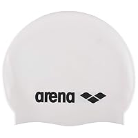 Arena Classic Junior Silicone Unisex Swim Cap for Girls and Boys Comfortable Durable Kids’ Pool Bathing Cap, One Size