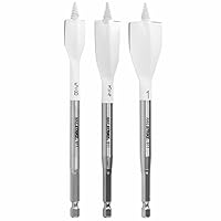 BOSCH NS5003 3-Piece Nail Strike Wood-Boring Spade Bits Assorted Set Optimized for Wood and Wood with Nails