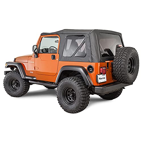 Mua TACTIK Fabric Only Replacement Soft Top - Fits Jeep Wrangler TJ  1997-2006 - Custom-Fit Fabric Roof with Removable Side and Back Window Jeep  TJ Soft Top Jeep TJ Top Cover (No