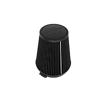 K&N Universal Clamp-On Air Filter: High Performance, Premium, Washable, Replacement Filter: Flange Diameter: 5 In, Filter Height: 7 In, Flange Length: 1 In, Type: Dry Synthetic, RU-3135HBK