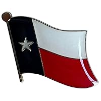 State of Texas Wavy Flag Motorcycle Hat Cap lapel Pin