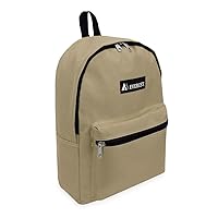 Everest Luggage Basic Backpack, Khaki, Medium