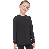 Thermal Tops for Kids Fleece Lined Girls Undershirts