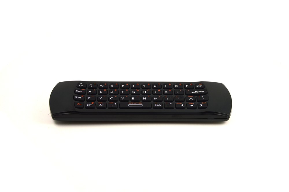 Rii Mini i25 Multifunction Mini Wireless 2.4GHz Air Mouse Keyboard K25 Infrared Remote Control, Black (mwk25)