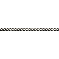 Cousin 34718005 Jewelry Basics 46-Inch/116.8cm Small Flat Chain, Silver