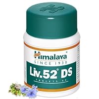 Himalaya Liv 52 DS LiverCare for Liver Cleanse and Liver Detox, 375 mg, 60 Tableta, 30 Day Supply (Pack of 2)